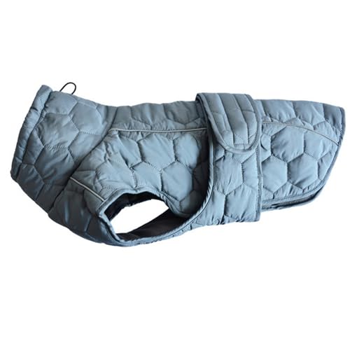 GIBZ Hundemantel Winter, Warme Wasserdicht Puffer Jacke mit Fleece Gefüttert, Reflektierende Kleidung für Kleine, Große Hunde, Grau, XL GIBZ Hundemantel Winter, Warme Wasserdicht Puffer Jacke mit Fleece Gefüttert, Reflektierende Kleidung für Kleine, Große Hunde, Grau, XL von GIBZ