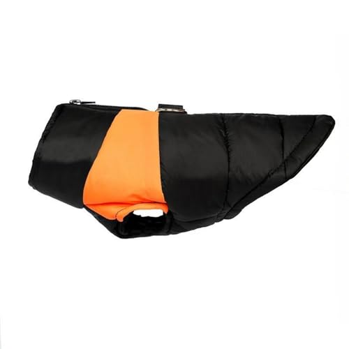 GIBZ Hundemantel Winter Outdoor, Warme Hundejacke mit Geschirr Wasserdicht Winddicht, Weste für Kleine, Mittelgroße Haustier, Orange, S GIBZ Hundemantel Winter Outdoor, Warme Hundejacke mit Geschirr Wasserdicht Winddicht, Weste für Kleine, Mittelgroße Haustier, Orange, S von GIBZ