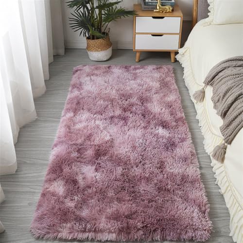 GIBZ Teppich Flauschig Rechteckiger Weicher Waschbar rutschfest Teppiche für Schlafzimmer Wohnzimmer Langhaar Lila 60x160cm GIBZ Teppich Flauschig Rechteckiger Weicher Waschbar rutschfest Teppiche für Schlafzimmer Wohnzimmer Langhaar Lila 60x160cm von GIBZ