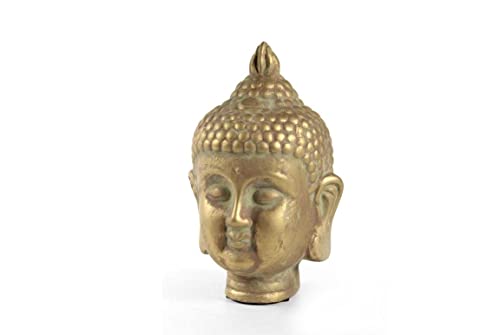 GICOS IMPORT EXPORT SRL Buddha Kopf Figur aus Keramik 13 x 13 x 20 cm Farbe Gold Haus Garten DIU-836329 von GICOS IMPORT EXPORT SRL