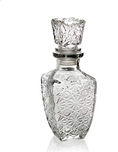 GICOS IMPORT EXPORT SRL Dekanter Whisk Flasche aus Glas mit luftdichtem Deckel, 250 ml, 6 x 8 x 17 cm, AUT-773099 von GICOS IMPORT EXPORT SRL