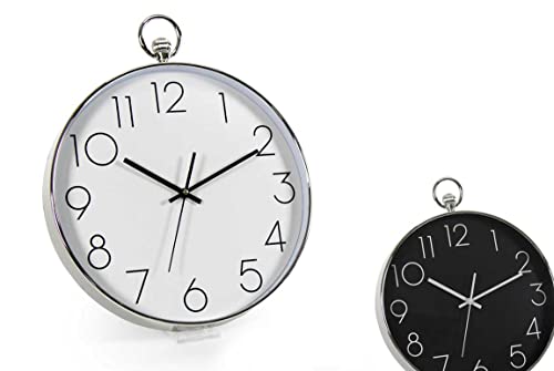 GICOS IMPORT EXPORT SRL Wanduhr rund 36 * 4cm leise Bewegung Sekunden kontinuierliche ERY-798047 von GICOS IMPORT EXPORT SRL