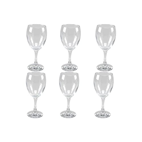 Gicos Set mit 6 Gläsern, Wasserdicht, 340 cm³, Diamantglas, Geschirr, Zubehör für Küche von Gicos