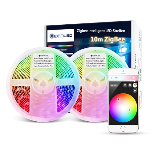 GIDEALED 10m ZigBee RGB Streifen Smart Dimmbar Kit Arbeiten Sie mit HuB Bridge,Tuya Gateway,ZigBee Hub Required und Echo Plus für APP/Alexa Sprachsteuerung LightStrips Ambiance lighting GIDEALED 10m ZigBee RGB Streifen Smart Dimmbar Kit Arbeiten Sie mit HuB Bridge,Tuya Gateway,ZigBee Hub Required und Echo Plus für APP/Alexa Sprachsteuerung LightStrips Ambiance lighting von GIDEALED