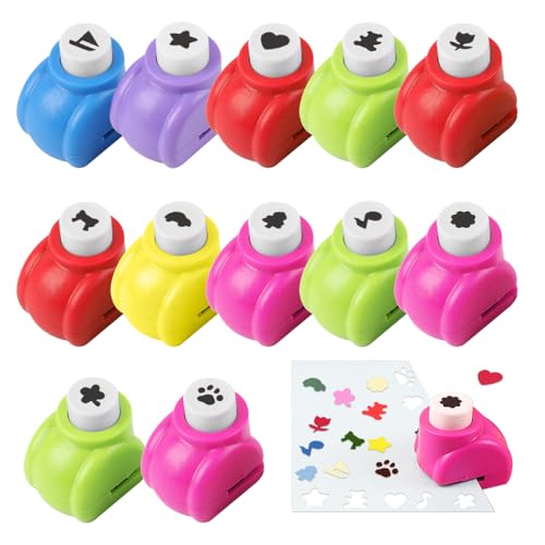 GIDWRIY 12 Stück Papierstanzer Kinder Set,Ausstanzer Konfetti Kinder,Locher Motivstanzer zum Basteln,Bastel Stanzer Blätt,Mini Motivlocher für Scrapbooking,Paper Punch,Zubehör für DIY Set Basteln GIDWRIY 12 Stück Papierstanzer Kinder Set,Ausstanzer Konfetti Kinder,Locher Motivstanzer zum Basteln,Bastel Stanzer Blätt,Mini Motivlocher für Scrapbooking,Paper Punch,Zubehör für DIY Set Basteln von GIDWRIY