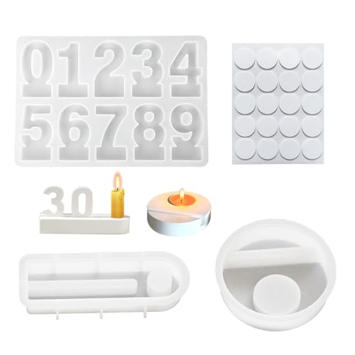 GIDWRIY 3 Stück Silikonformen Gießformen,Gießform Zahlen Kerzenhalter,Resin Silikonform Zahlen 0-9,DIY Kerzen Formen Silikon,Gießform Beton,Gipsformen zum Gießen für Feste, Geburtstagsfeiern GIDWRIY 3 Stück Silikonformen Gießformen,Gießform Zahlen Kerzenhalter,Resin Silikonform Zahlen 0-9,DIY Kerzen Formen Silikon,Gießform Beton,Gipsformen zum Gießen für Feste, Geburtstagsfeiern von GIDWRIY