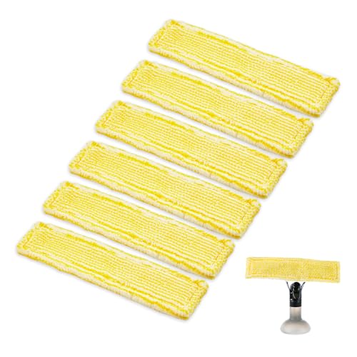 GIDWRIY 6 Stück Mikrofaser Ersatzpads für Kärcher Fenstersauger,Wischbezüge für Karcher Ersatzmikrofaser Wischbezug,Fensterreiniger Ersatzteile,Fenster Reinigung Zubehör,Geeignet für WV2 WV5 GIDWRIY 6 Stück Mikrofaser Ersatzpads für Kärcher Fenstersauger,Wischbezüge für Karcher Ersatzmikrofaser Wischbezug,Fensterreiniger Ersatzteile,Fenster Reinigung Zubehör,Geeignet für WV2 WV5 von GIDWRIY