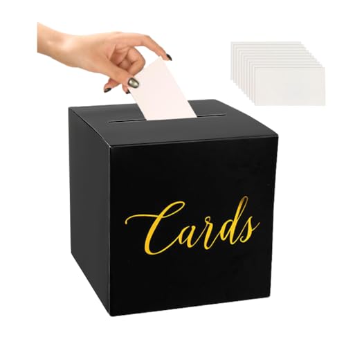 GIDWRIY Cardbox 22 X 22 X 22 Cm,Spendenbox Papier,Einwurfbox Schwarz Pappe,Box Geschenkkarten,Briefbox Hochzeit,Briefkasten Hochzeitspost,Wedding Cards Box,Wahlurnenbox,Kartonschachteln Mit Schlitz GIDWRIY Cardbox 22 X 22 X 22 Cm,Spendenbox Papier,Einwurfbox Schwarz Pappe,Box Geschenkkarten,Briefbox Hochzeit,Briefkasten Hochzeitspost,Wedding Cards Box,Wahlurnenbox,Kartonschachteln Mit Schlitz von GIDWRIY
