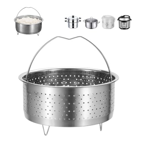 GIDWRIY Dünsteinsatz Topf 17.5 cm,Dampfgareinsatz Edelstahl,Gareinsatz für Töpfe,Dämpfeinsatz,Siebeinsatz für Töpfe,Steamer Insert,Dampfsiebeinsatz,Dämpfkorb,Schnellkochtopf Einsatz für Kochtöpfe von GIDWRIY