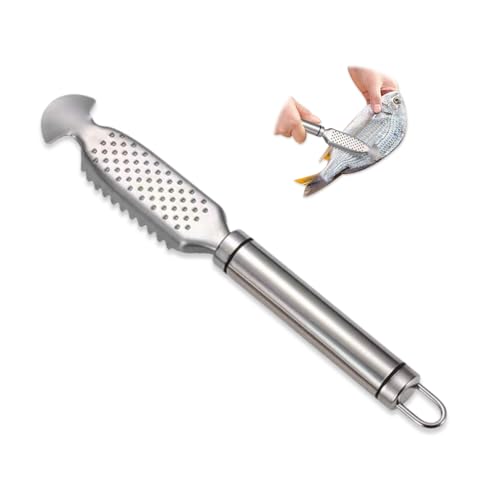 GIDWRIY Fischschuppen Entferner,Entschupper für Fisch Scale Scraper,Fischentschupper Edelstahl,Fischschuppenschaber,Fischreinigungswerkzeug,Fisch Entschupper Werkzeug,Fischs Reinigung Schäler Küche von GIDWRIY