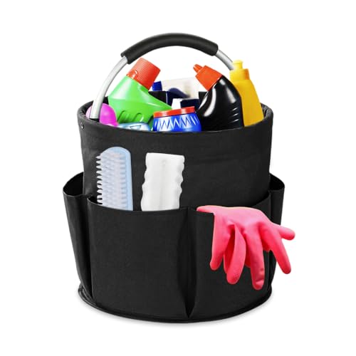 GIDWRIY Putzmittel Organizer Tragbar,Putzkorb Organizer Cleaning Caddy,Reinigungstasche mit Griff und 6 Fächern,Behälter für Putzutensilien Organizer Putztasche,Reinigungsmittel Aufbewahrung-Schwarz GIDWRIY Putzmittel Organizer Tragbar,Putzkorb Organizer Cleaning Caddy,Reinigungstasche mit Griff und 6 Fächern,Behälter für Putzutensilien Organizer Putztasche,Reinigungsmittel Aufbewahrung-Schwarz von GIDWRIY