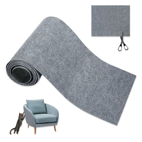 GIDWRIY Selbstklebende Kratzmatte Katze 40 X 200 cm,Kratzschutz Wand,Kratzwand Kratzteppich Katzenkratzmatte Sofa zum Kleben,Scratch Mat,Kratzbretter Wand Katzenteppich,Stoff für Kratzbaum -Hellgrün von GIDWRIY