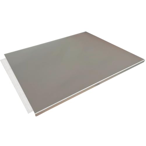 Backbrett aus Edelstahl – Küchenarbeitsplatte 56x80 cm – Robustes Schneidebrett zum Kneten und Vorbereiten von GIEMME