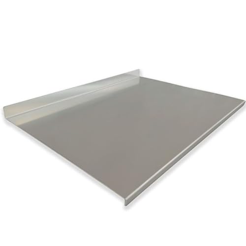 Küchenarbeitsplatte Edelstahl AISI 304 – 52 x 50 cm Schneidebrett zum Kneten mit 4 cm Abschlussleiste – Robustes Backbrett aus Edelstahl Küchenarbeitsplatte Edelstahl AISI 304 – 52 x 50 cm Schneidebrett zum Kneten mit 4 cm Abschlussleiste – Robustes Backbrett aus Edelstahl von GIEMME