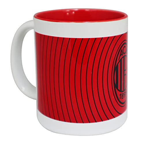 Tasse Milan aus Keramik mit roter Innenseite offizielles Produkt von GIEMME