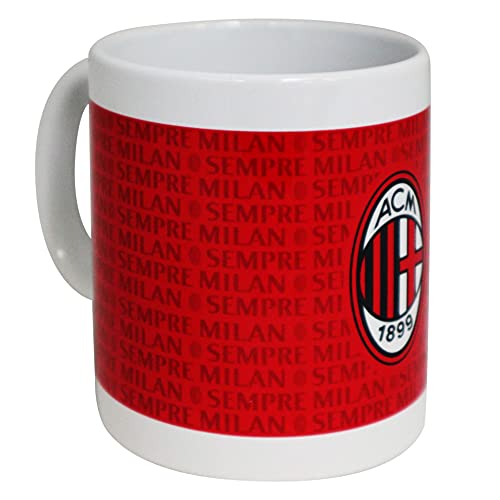 Tasse Milan aus Keramik mit weißer Innenseite und Aufschrift "Milan", offizielles Produkt von GIEMME