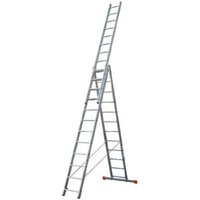 Trade Shop - TRANSFORMABLE DREIFACHLEITER 3 ELEMENTE AUS ALUMINIUM MIT VERLÄNGERUNG ODER BOCKMODUL - 3 X 9 Graine von GIERRE