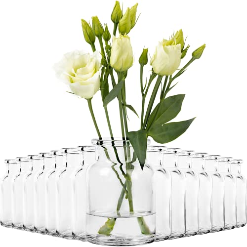 Giessle® 15x Mini Vasen aus Glas Dekoflasche 9cm Vase Set Väschen kleine Blumenvase Tischvase Blumenväschen von GIESSLE