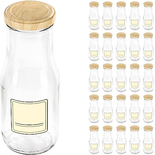 GIESSLE 30 Stück leere 250ml Glasflaschen zum selbst befüllen Flasche Milchflasche Saftflasche klein von GIESSLE