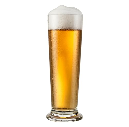 GIESSLE® Pilsstange mit Fuß (gewählte Menge: 12 Stück) Biergläser aus dickem Glas, Pilsglas spülmaschinenfest von GIESSLE