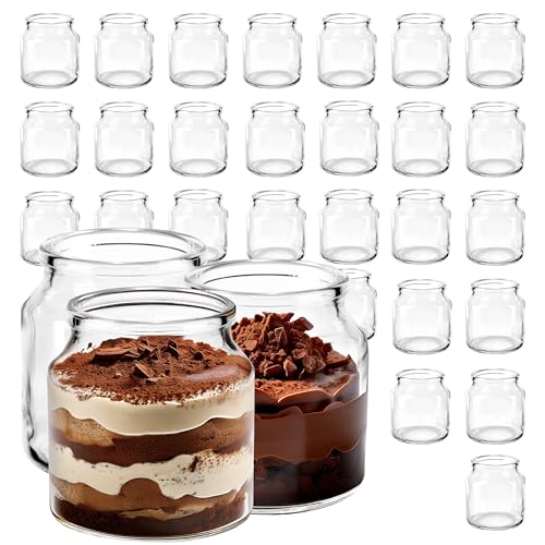 GIESSLE® 30x 200ml Buffet-Gläschen aus dickwandigem Glas - Dessertgläser, Joghurtgläser, Vorspeisen von GIESSLE