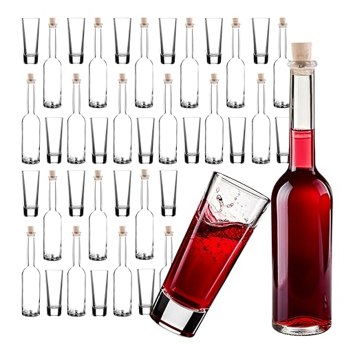 GIESSLE 40 teiliges Geschenk-Pärchen-Set aus 20 leeren Likörflaschen und 20 passenden Likörgläsern GIESSLE 40 teiliges Geschenk-Pärchen-Set aus 20 leeren Likörflaschen und 20 passenden Likörgläsern von GIESSLE