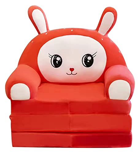 GIFRAN Plüsch faltbares Kindersofa 2 in 1 faltbares Kindersofa niedliches Cartoon-Faules Sofa Kinder aufklappbares Schlafsofa for Wohnzimmer (Color : F) von GIFRAN