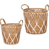 Bertopf im Boho-Stil macrame, ø 21 cm, 2er-Set Bertopf im Boho-Stil macrame, ø 21 cm, 2er-Set von GIFT DECOR