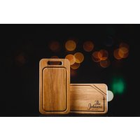 Holz-Messer-Halter, Personalisierte Fleisch-Board, Custom Board, Eiche Hackbrett Holz Für Hochzeit Housewarminggeschenk von GIFTARTLV