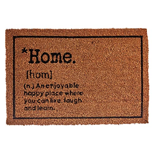 GIFTDECOR Coco Home Fußmatte aus Faserfaser zum Verzieren der Tür Ihres Hauses, Größe: 40 x 60 cm, Badteppiche, Mehrfarbig, Nicht anwendbar von GIFTDECOR