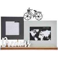 Giftdecor - Stehender Bilderrahmen für 2 Fotos, dekorativer Schriftzug und Fahrrad Giftdecor - Stehender Bilderrahmen für 2 Fotos, dekorativer Schriftzug und Fahrrad von GIFTDECOR
