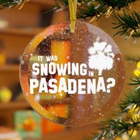 Snowing in Pasadena Glas Ornament - Erika Jayne/Kyle Richards Tom Girardi Beverly Hills Rhobh Echte Hausfrauen Bravo Giftees von GIFTeesShop