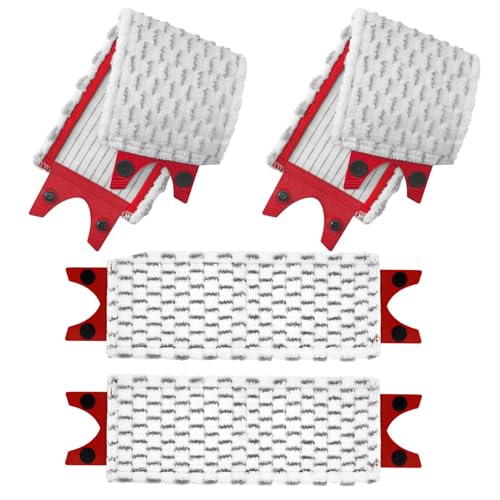 Bodenwischer Ersatzbezug für Vileda Ultramax 4 Stück Wischmopp Ersatz für Vileda Mop Besen Leicht zu Befestigen Staubwischer Schmutzige Flecken Entfernen Boden Reinigen von GIGIIS
