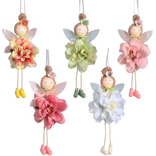 Frühlingsblume Engel Puppe Dekoration 5 Stück 19,8 cm Pastell Ostern Fee hängende Ornamente Blume Engel Flügel Feenbaum hängende Figur für Zuhause Frühling Geburtstag Ostern Party Dekor Frühlingsblume Engel Puppe Dekoration 5 Stück 19,8 cm Pastell Ostern Fee hängende Ornamente Blume Engel Flügel Feenbaum hängende Figur für Zuhause Frühling Geburtstag Ostern Party Dekor von GIHOO