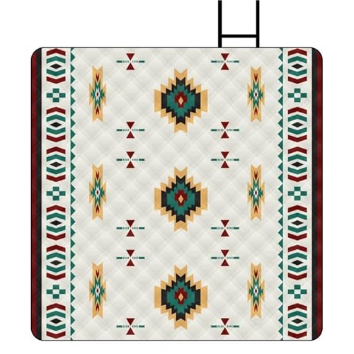 GIJMZY Picknickdecke Stilisierte Picknickmatte, 2x2 Tragbare Feuchtigkeitsbeständige Campingmatte Mit Verdickter Aluminiumfolienbasis, Maschinenwaschbare Lazy Beach-Matte(Color2) von GIJMZY