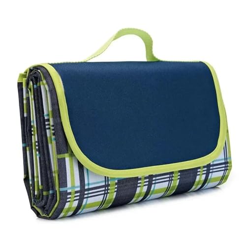 GIJMZY Picknickdecke wasserdichte Outdoor-Picknickmatte Camping-Strandmatte Tragbare Faltbare Karierte Decke for Wandern Reisen Schlafen Grasland Pad Teppich von GIJMZY