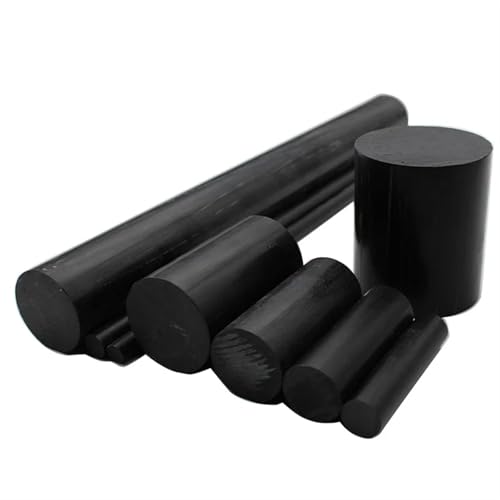 GIJMZY Rundstab aus hochdichtem Polyethylen PA6-Stangen aus reinem Nylon, verschleißfeste Stange zur Bearbeitung von schwarzem Durchmesser von 3 mm bis 300 mm(Length 100mm,170mm 1pc) von GIJMZY