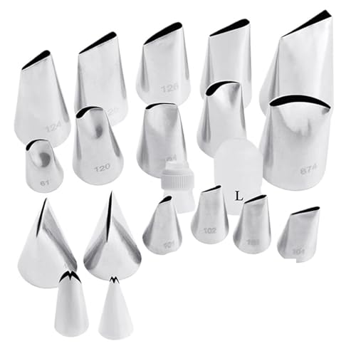 GIJMZY Vereisung Rohrleitungsdüsen 20pcs/Set Rose Pastry Nozzles Cake Decorating Tools Flower Icing Piping Nozzle Cream Cupcake Tips Baking Accessories GIJMZY Vereisung Rohrleitungsdüsen 20pcs/Set Rose Pastry Nozzles Cake Decorating Tools Flower Icing Piping Nozzle Cream Cupcake Tips Baking Accessories von GIJMZY