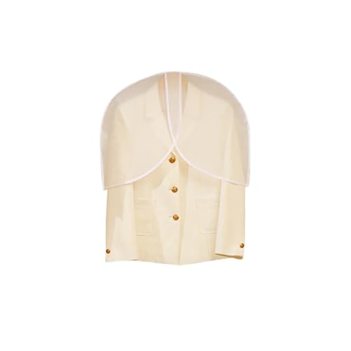 Kleidersack 10 STÜCKE Halbpaket Kleidung Staubschutz Transparent Anzug Mantel Aufbewahrungstasche Kurze Garderobe Hängende Kleidung Abdeckung Kleidersack 10 STÜCKE Halbpaket Kleidung Staubschutz Transparent Anzug Mantel Aufbewahrungstasche Kurze Garderobe Hängende Kleidung Abdeckung von GIJMZY