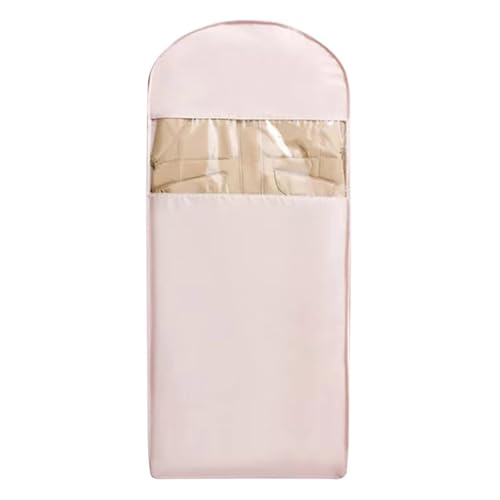 Kleidersack Platzsparender Kleidersack For Aufhängen Mit Selbstkomprimierendem Reißverschluss, Platzsparender Schrank-Organizer, Staubschutzhülle(Pink L) von GIJMZY