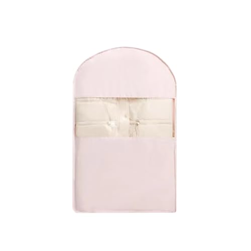 Kleidersack Platzsparender Kleidersack For Aufhängen Mit Selbstkomprimierendem Reißverschluss, Platzsparender Schrank-Organizer, Staubschutzhülle(Pink S) von GIJMZY