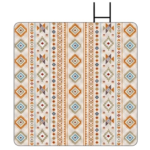 Picknickdecke 200 * 200cm Outdoor Picknick Matte Verdickt Wasserdicht Maschine Waschbar Picknick Decke(Light Grey) von GIJMZY