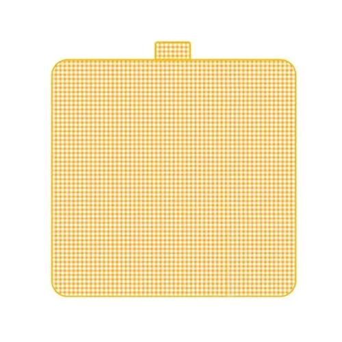 Picknickdecke 2x2m Campingmatte Faltbare tragbare Picknickmatten Gelbes Gitter Campingdecke Outdoor Wanderreisematte Isomatte von GIJMZY