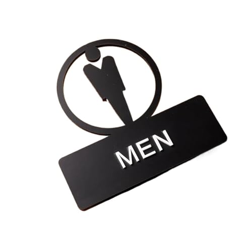 WC Schild Badezimmer-Beschilderung, Toiletten For Männer Und Frauen, Ausgehöhltes Erinnerungsschild, Hotel-Schiebetür-Aufkleber(Color 02,20x20cm) von GIJMZY