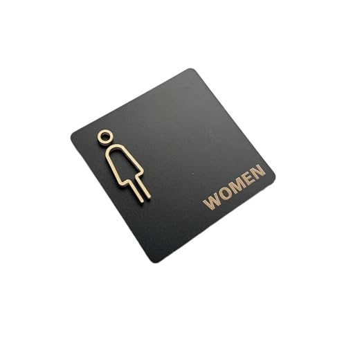 WC Schild Beschilderung For Badezimmer For Männer Und Frauen Öffentliche Toilettentüren Erinnerungsschilder(Color 02,10x10cm) von GIJMZY