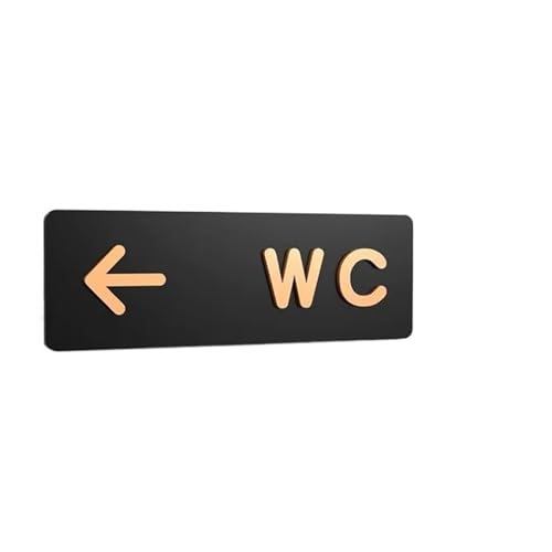WC Schild Einfache Badezimmerschilder For Männer Und Frauen, WC, Öffentliche Toiletten, Hinweisschild, Hotel, Links Und Rechts, Toiletten-Hinweisschild(Color 01) von GIJMZY
