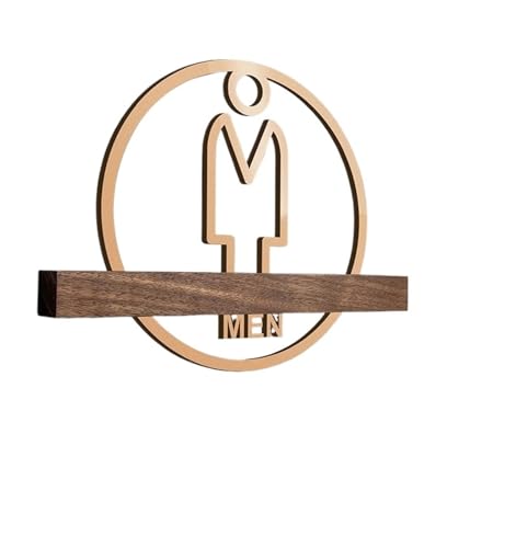WC Schild Kreatives Toilettentürschild for Männer und Frauen, Badezimmerschild for Hotels, Büros, öffentliche Toiletten, Logo, schnelle Beschilderung(Color 06,20x15cm) von GIJMZY