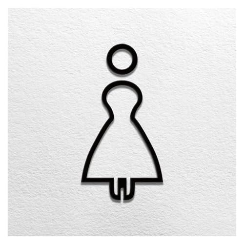 WC Schild Toiletten-Schild Im Verschiedenen Stil(WOMEN A) von GIJMZY