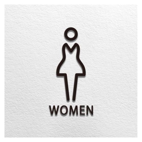 WC Schild Toiletten-Schild Im Verschiedenen Stil(WOMEN B) von GIJMZY