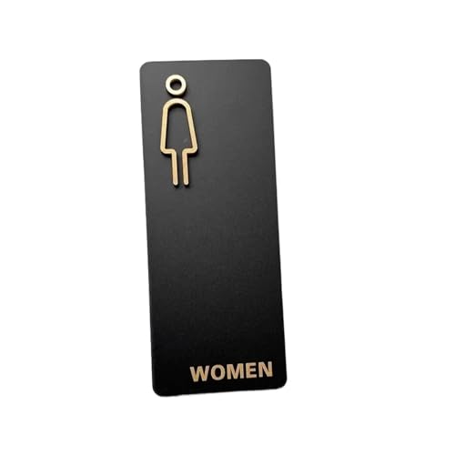 WC Schild Türschild Toilette Damen Und Herren Toilettenschild Schild Einkaufszentrum Büro Hotel Waschraum Toilette Erinnerung Beschilderung Tafel(Color 02,8x20cm) von GIJMZY